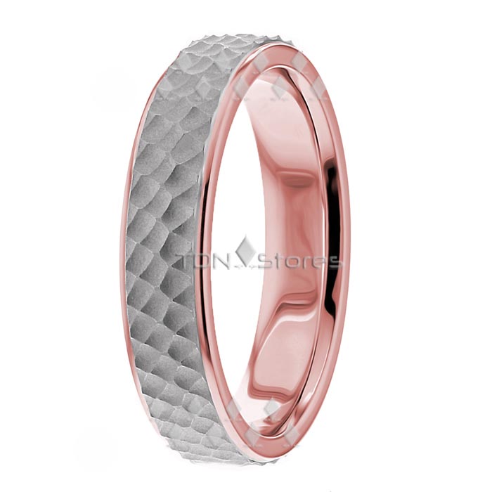 Two Tone Womens Wedding Bands Ring