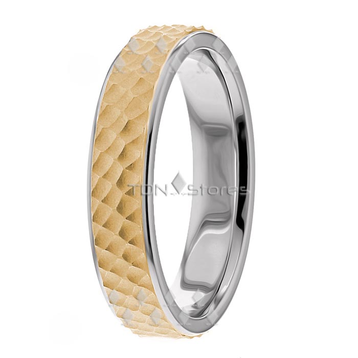 Two Tone Womens Wedding Bands