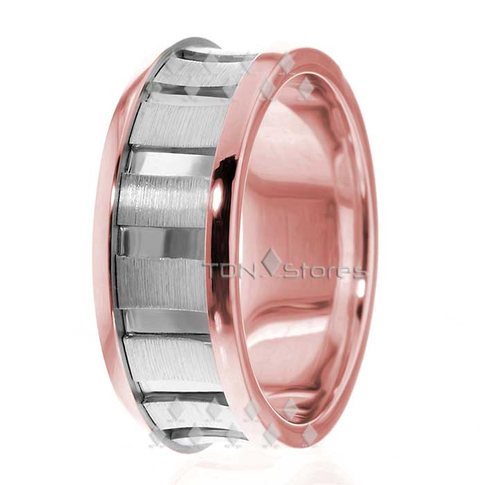 Two Tone Womens Wedding Bands Ring