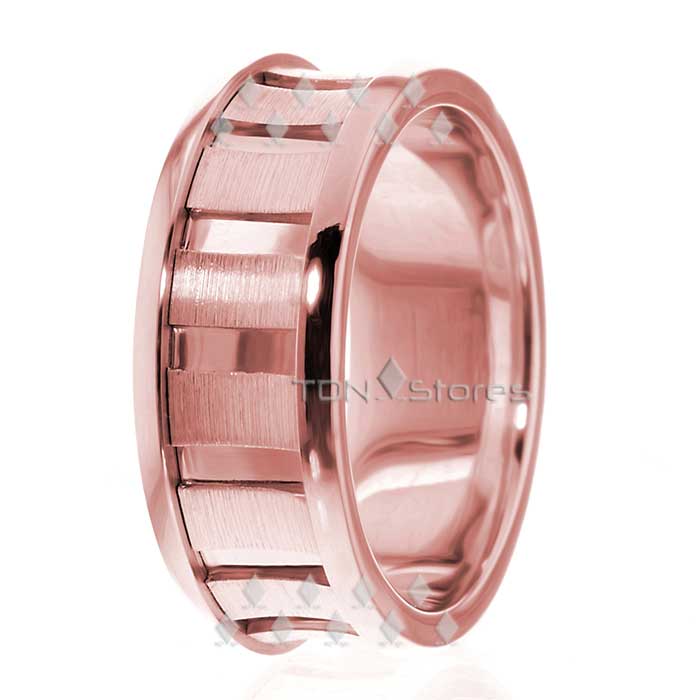 Rose Gold Mens Womens Wedding Bands Rings