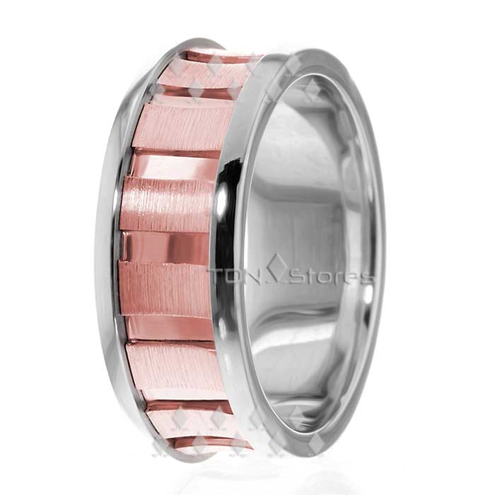 Two Toned Designer Wedding Bands